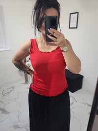 Débardeur Laura rouge