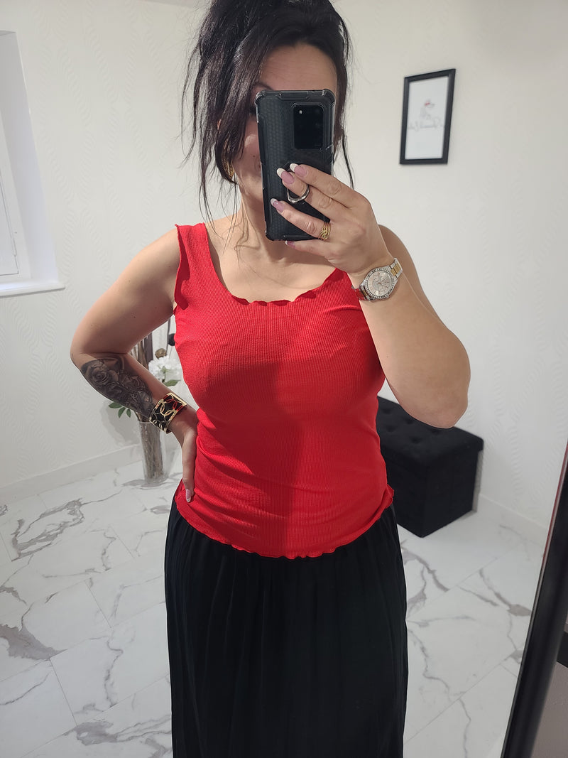 Débardeur Laura rouge