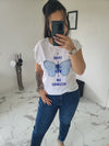 T-shirt Papillon bleu