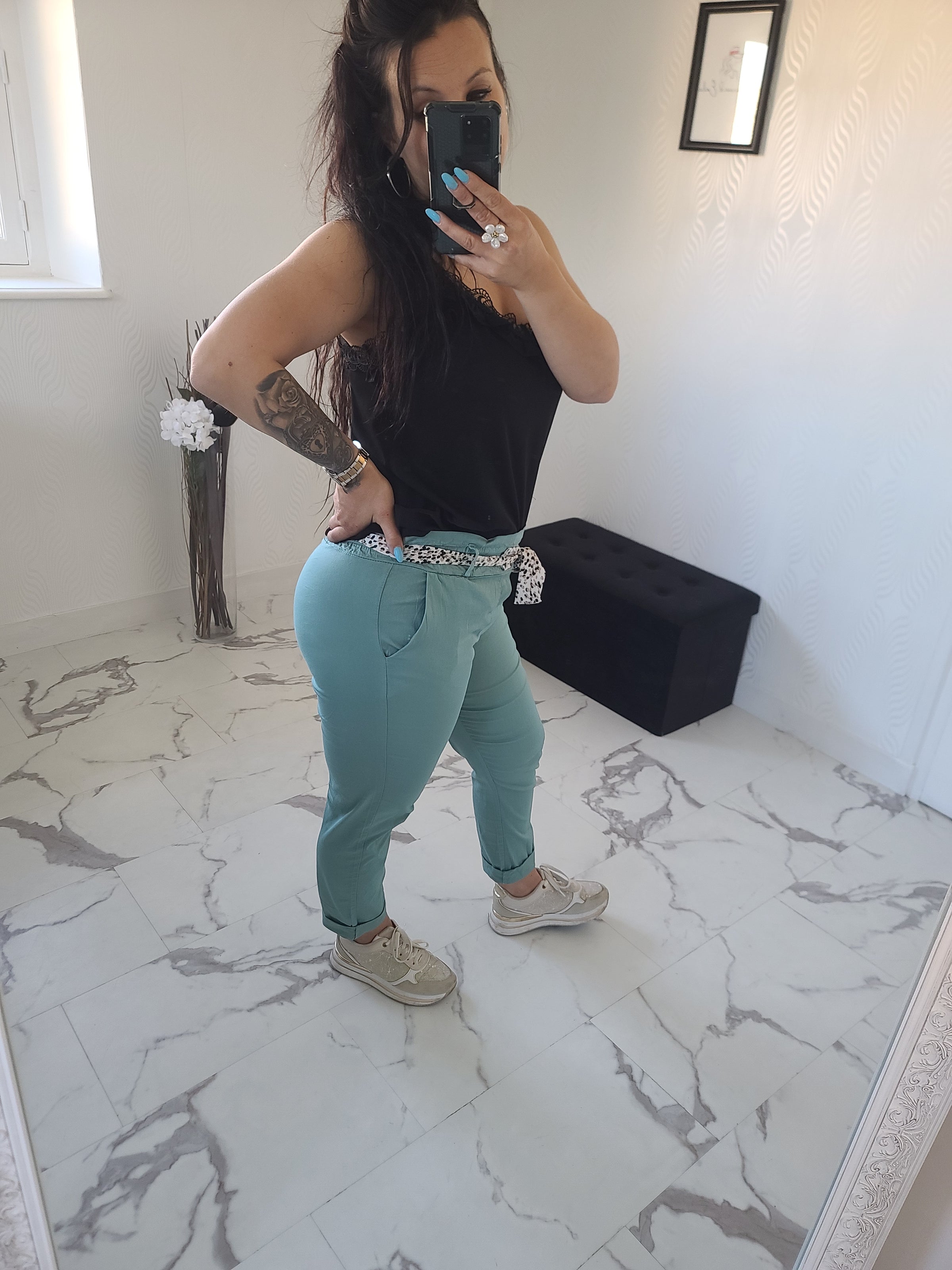 Pantalon Chrisy céladon