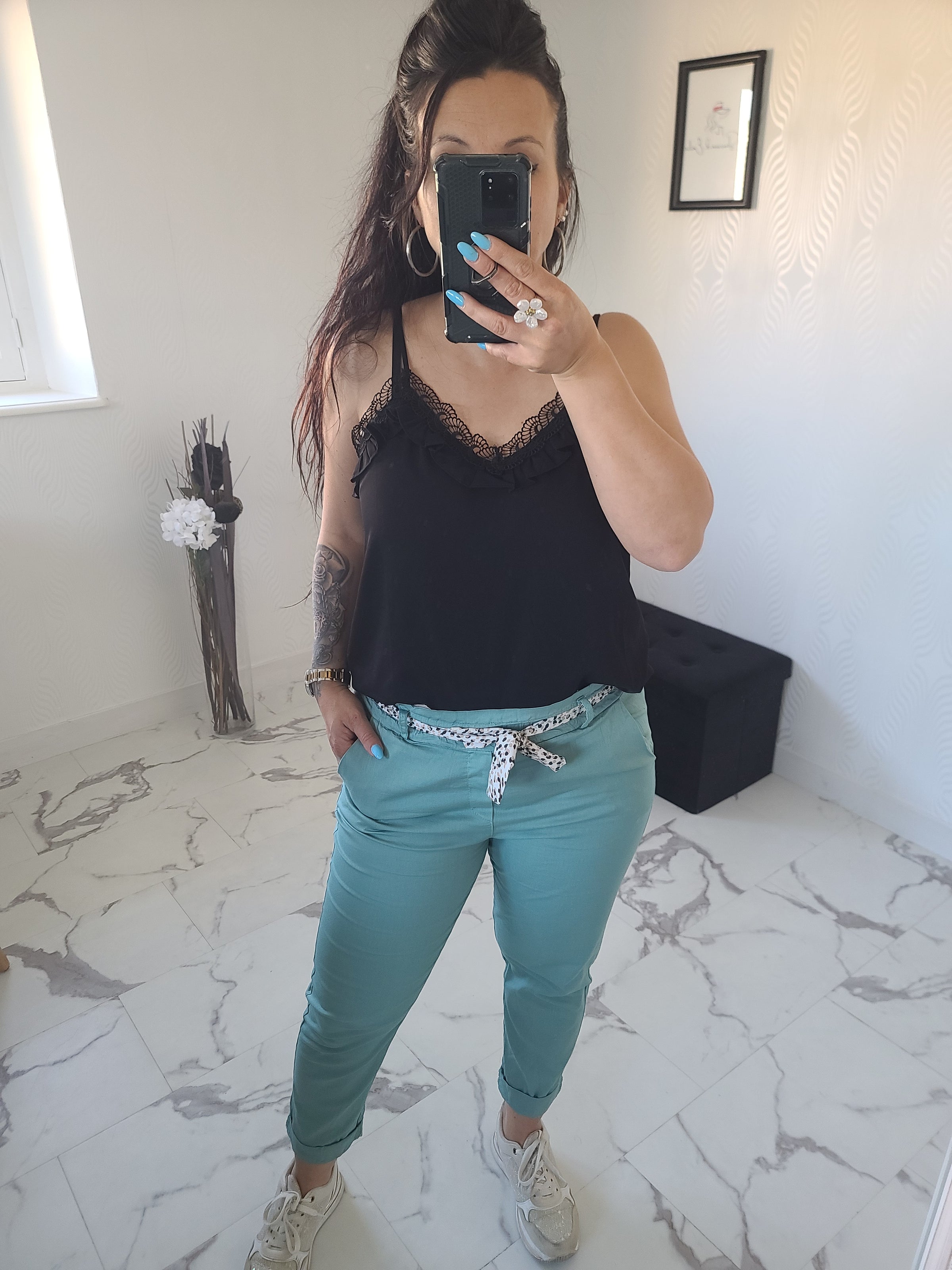 Pantalon Chrisy céladon