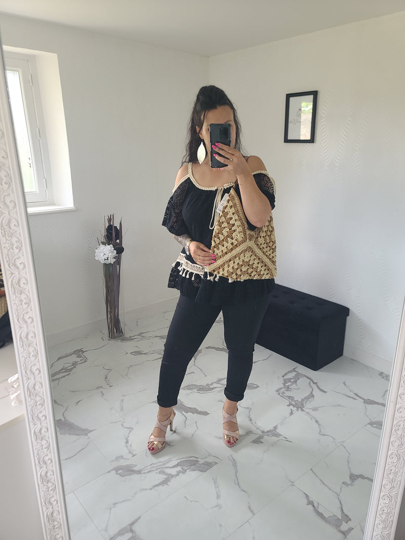 Sac cabas Luigi camel