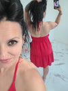 Robe en gaze de coton Mila rouge