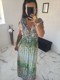 Robe taille magique Livia verte