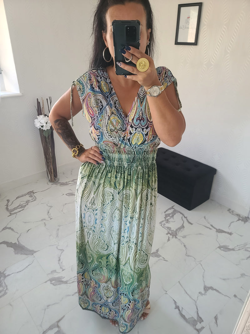 Robe taille magique Livia verte