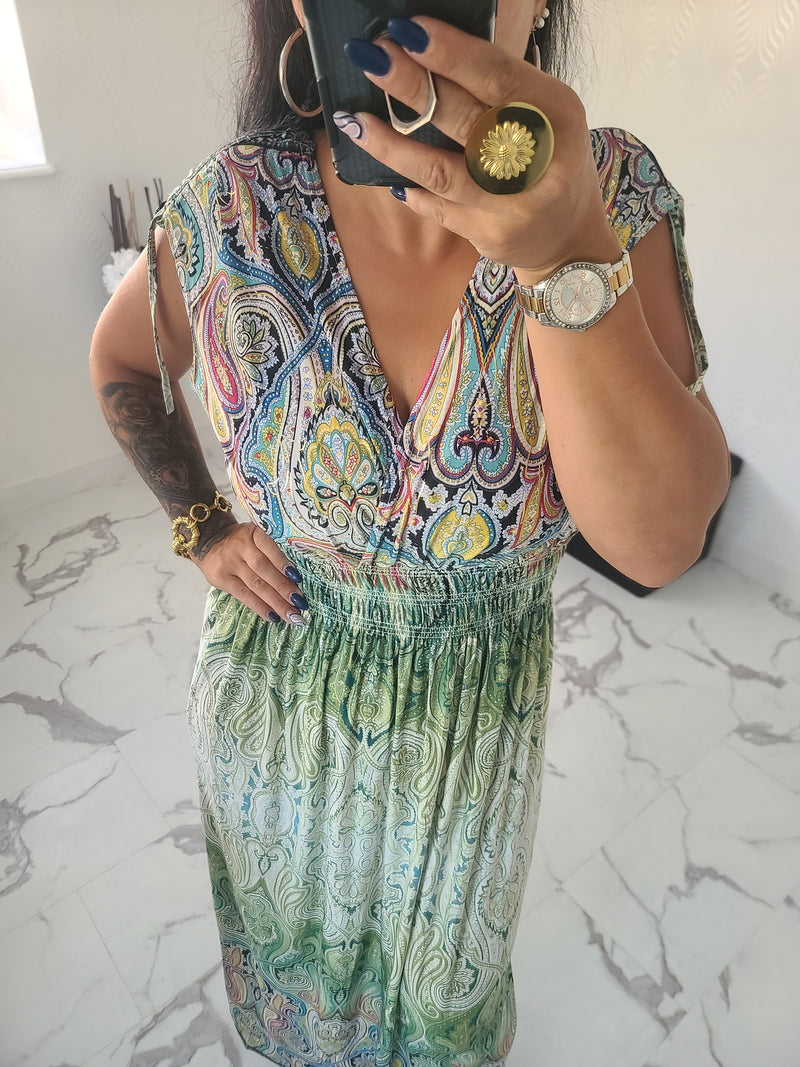 Robe taille magique Livia verte