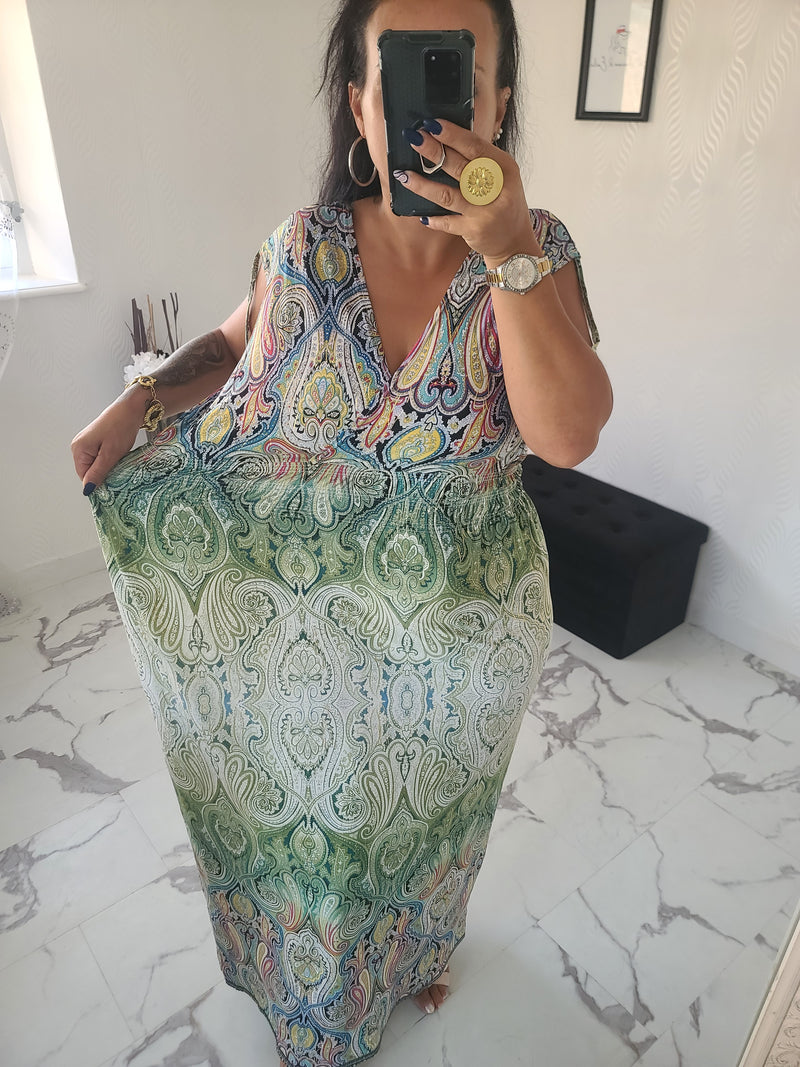 Robe taille magique Livia verte