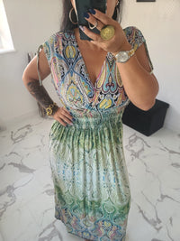 Robe taille magique Livia verte