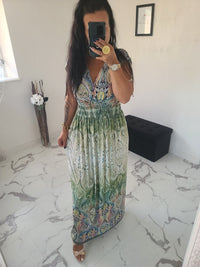 Robe taille magique Livia verte