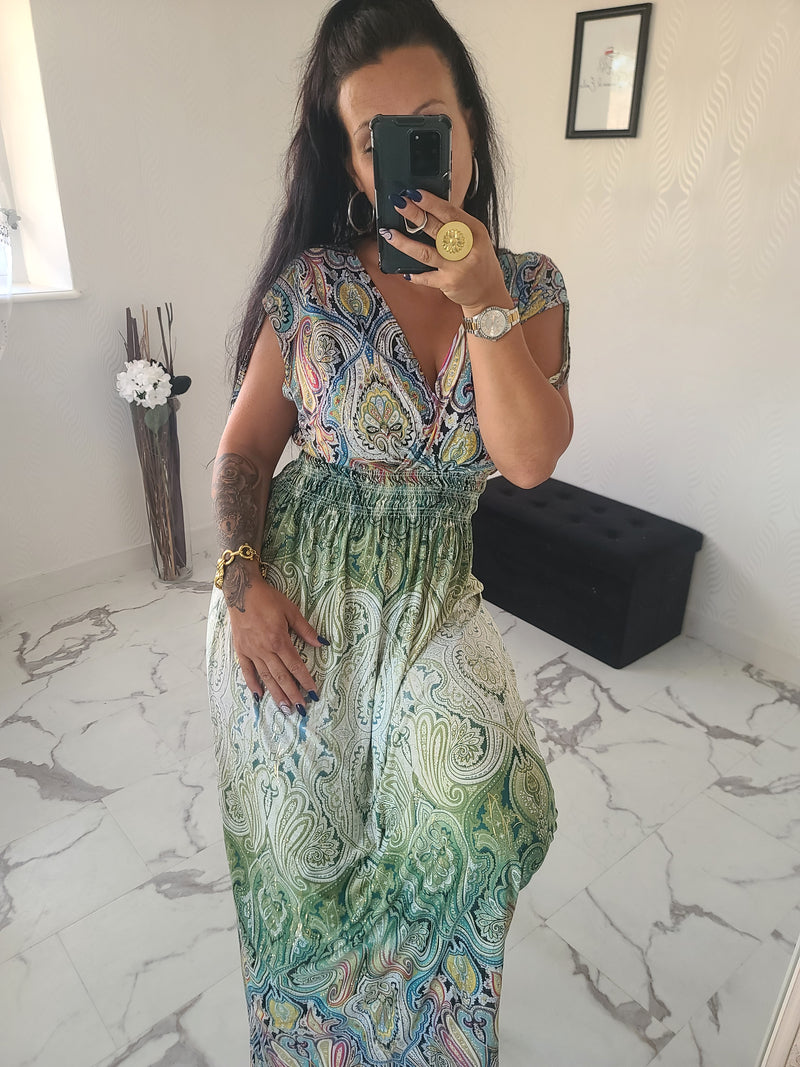 Robe taille magique Livia verte