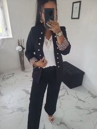 Veste officier Albanne noire