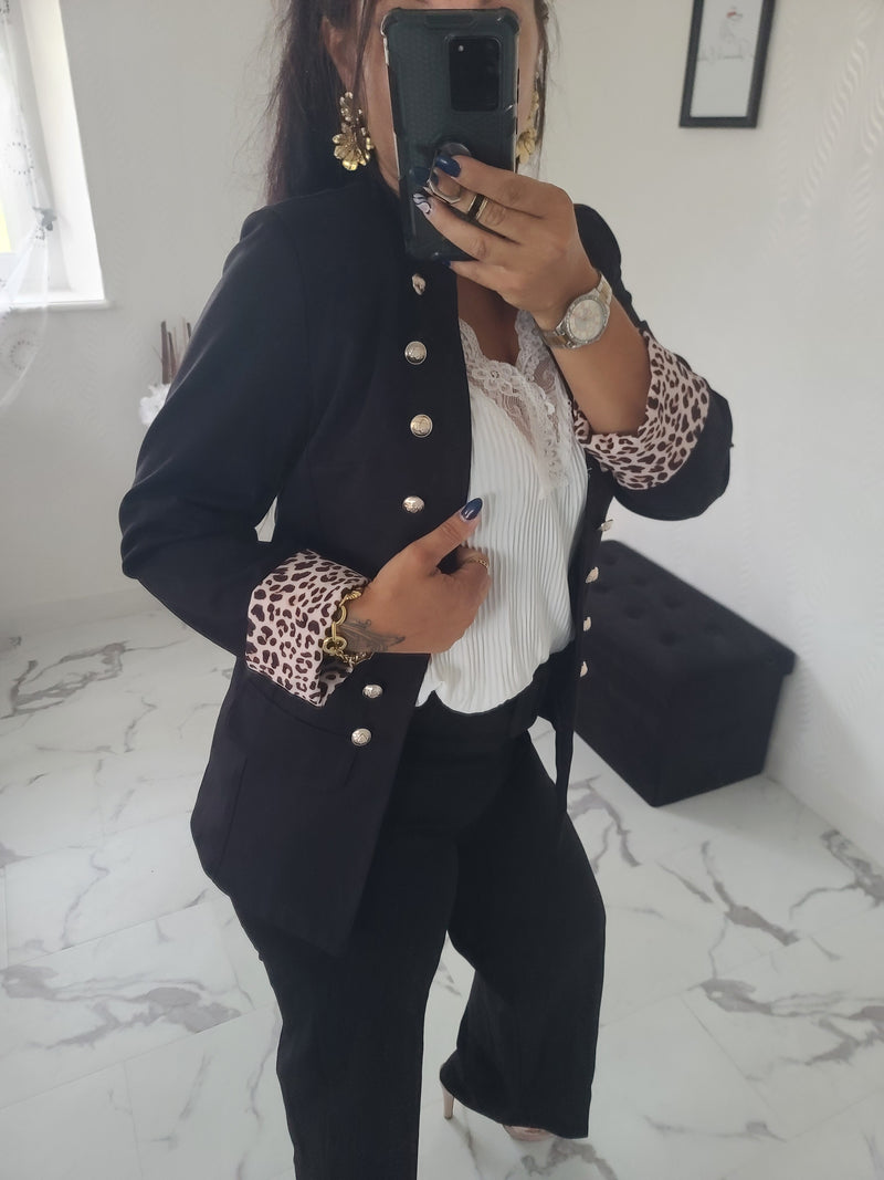 Veste officier Albanne noire