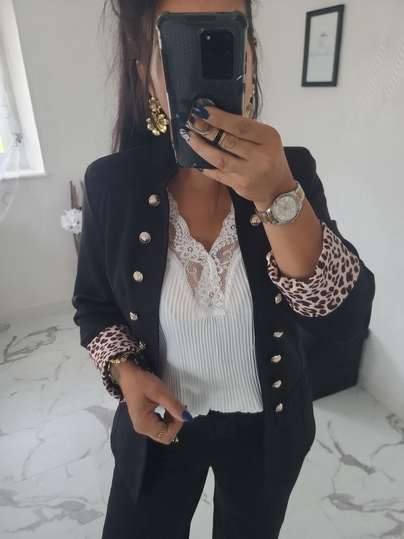 Veste officier Albanne noire