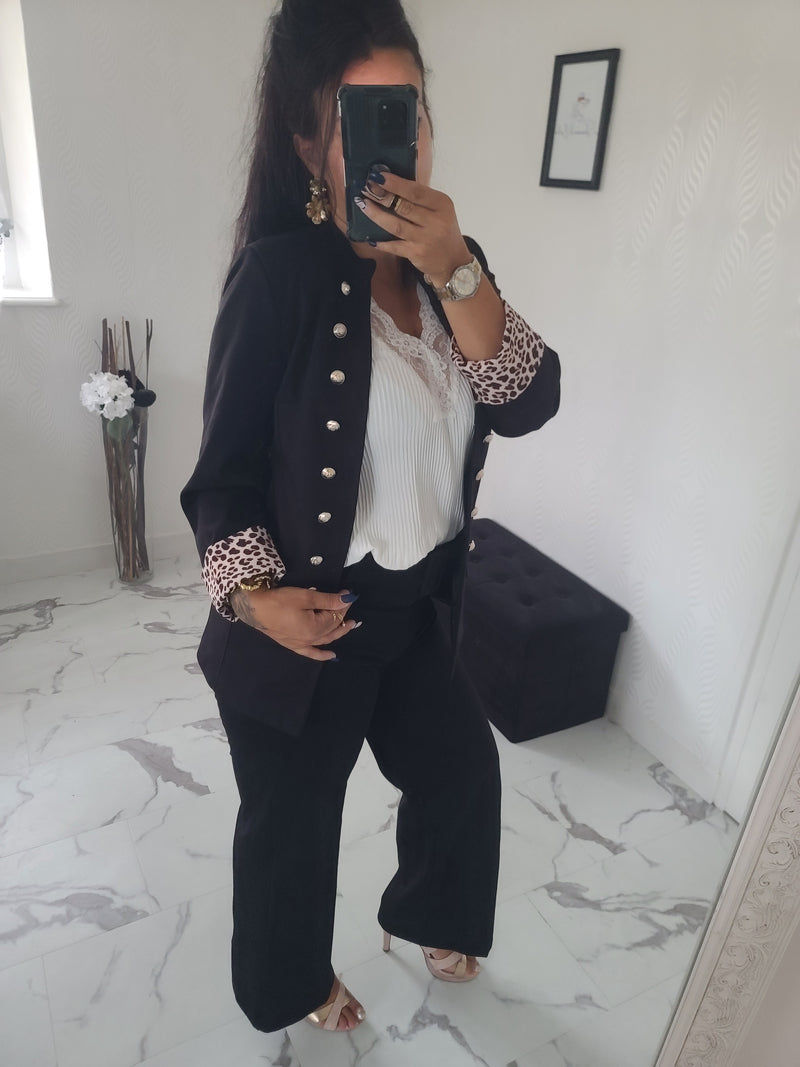 Veste officier Albanne noire