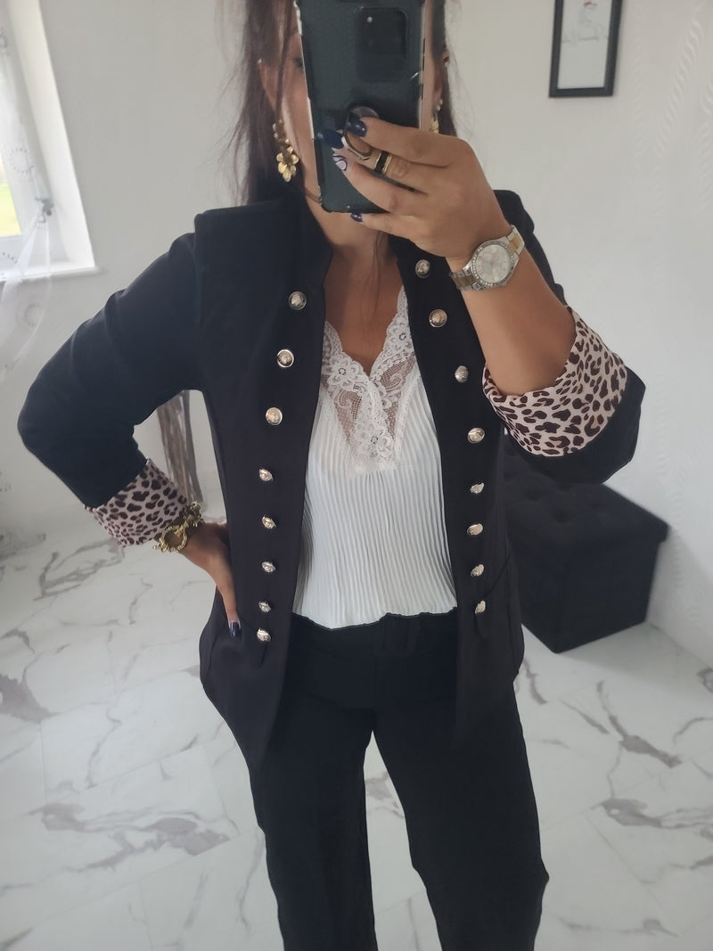 Veste officier Albanne noire