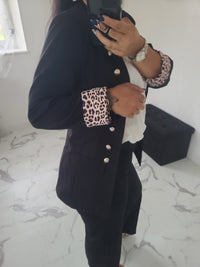 Veste officier Albanne noire