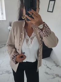 Veste officier Albanne beige