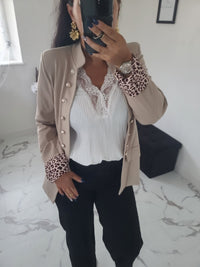 Veste officier Albanne beige