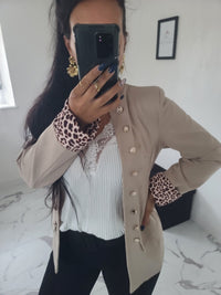 Veste officier Albanne beige