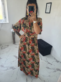 Robe imprimée Victoire verte