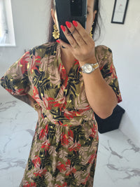 Robe imprimée Victoire verte