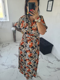 Robe imprimée Victoire noire