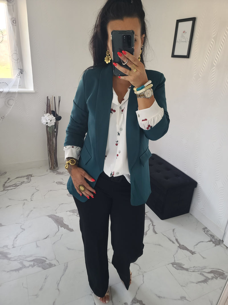 Veste blazer Emilie vert sapin