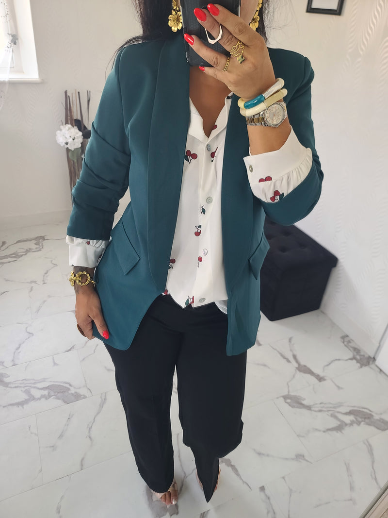 Veste blazer Emilie vert sapin