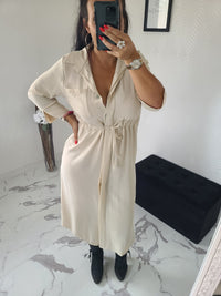 Robe chemise Chloé beige