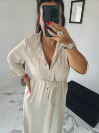 Robe chemise Chloé beige