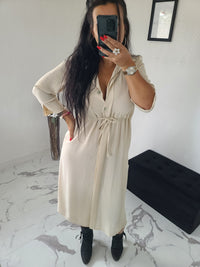 Robe chemise Chloé beige