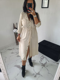 Robe chemise Chloé beige