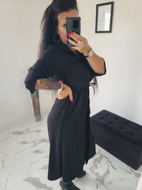 Robe chemise Chloé noire