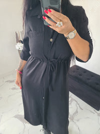 Robe chemise Chloé noire