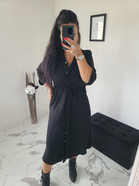Robe chemise Chloé noire