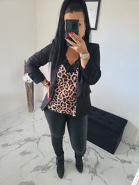 Débardeur imprimé léopard Cathy