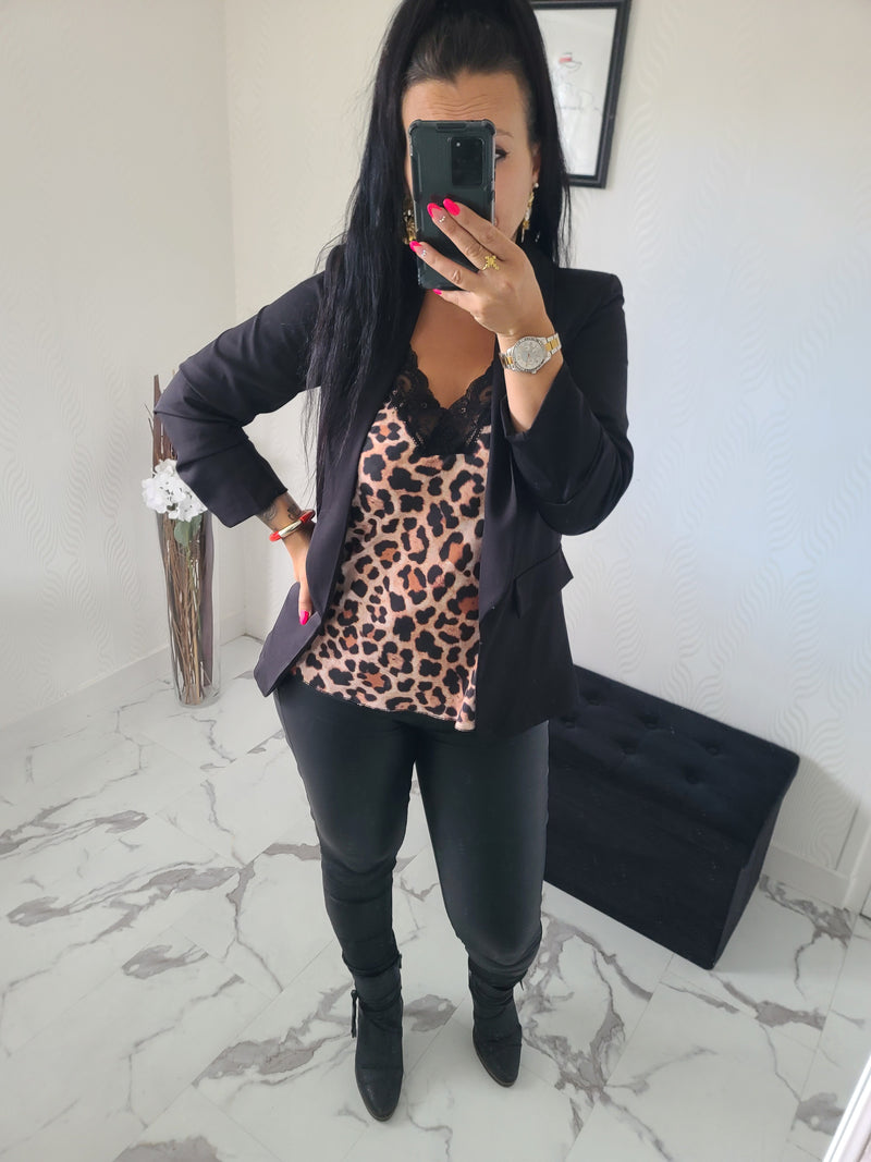 Débardeur imprimé léopard Cathy