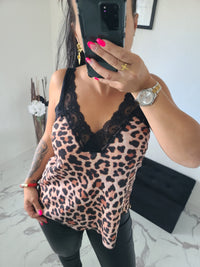 Débardeur imprimé léopard Cathy