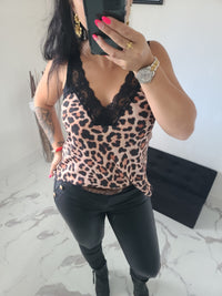 Débardeur imprimé léopard Cathy