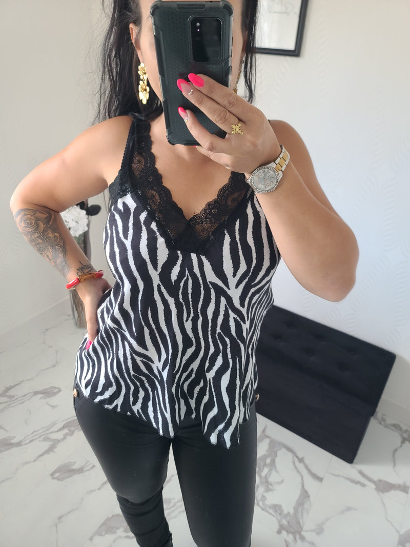 Débardeur imprimé animal Cathy