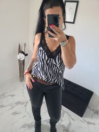 Débardeur imprimé animal Cathy