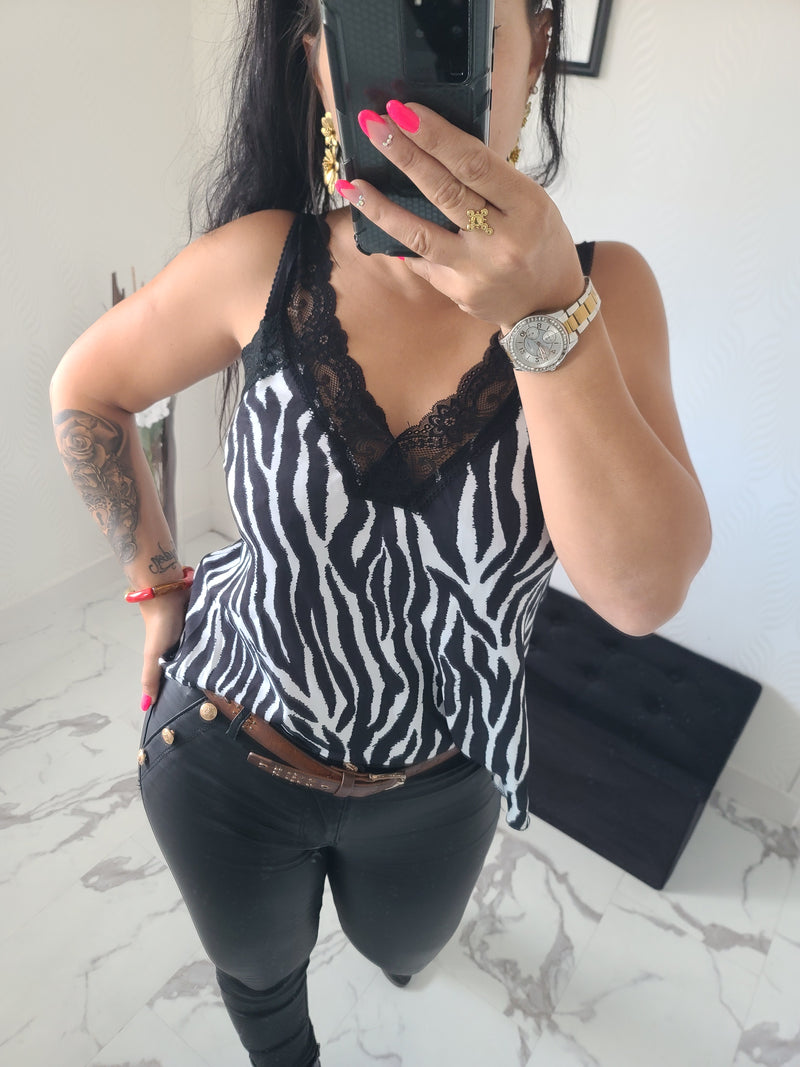 Débardeur imprimé animal Cathy