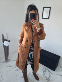 Trench en daim Romane