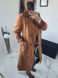 Trench en daim Romane