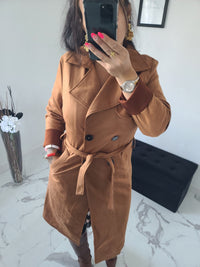 Trench en daim Romane