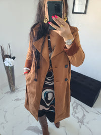 Trench en daim Romane