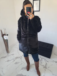 Parka réversible Louise noire