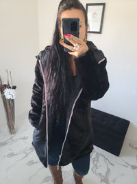 Parka réversible Louise noire