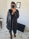 Parka réversible Louise noire