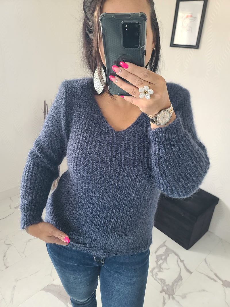 Pull CAMERON bleu jean